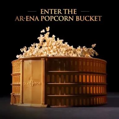 ‘글래디에이터 2’ 미국 시네마크 영화관 팝콘통

내부에는 증강현실 전투를 활성화하는 QR 코드가 있다고 함